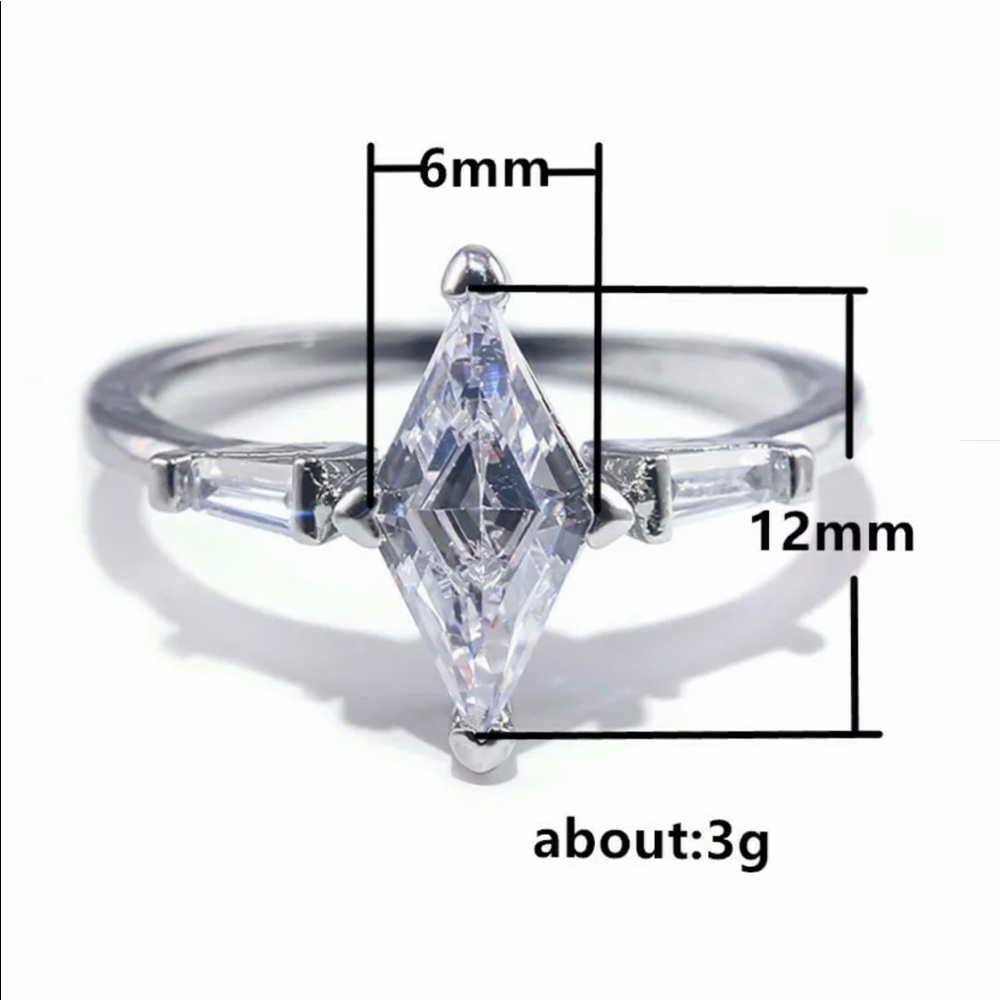 NWT Marquis Cut Sapphire Ring - Picture 4 of 7